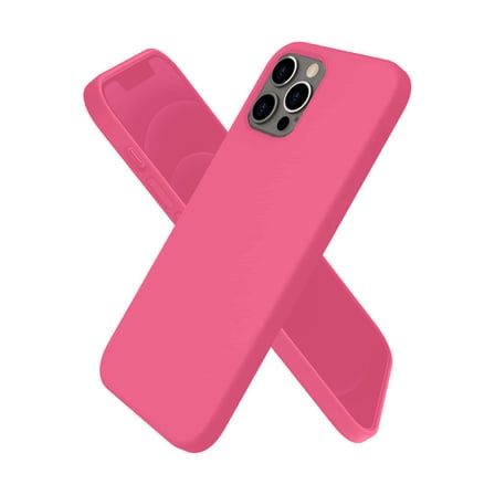 iPhone 12 Pro Kılıf First Silikon - Pembe