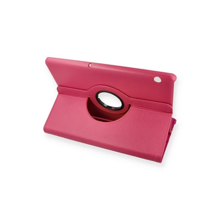 MediaPad T5 10 Kılıf 360 Tablet Deri Kılıf - Pembe