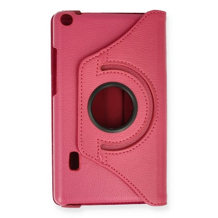 MediaPad T3 7 Kılıf 360 Tablet Deri Kılıf - Pembe