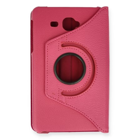 Galaxy T280 Tab A 7 Kılıf 360 Tablet Deri Kılıf - Pembe