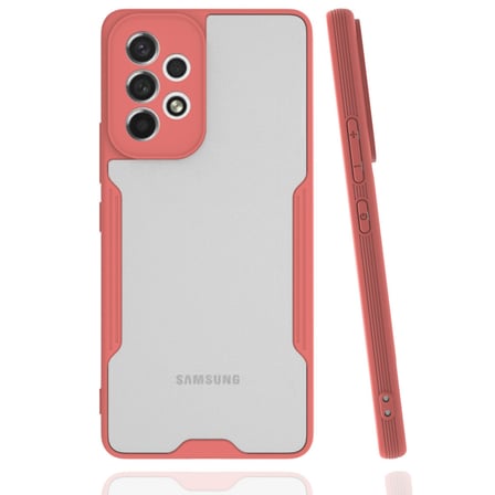 Galaxy A33 5G Kılıf Platin Silikon - Pembe