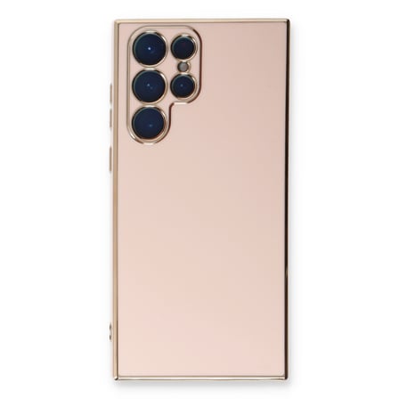 Galaxy S22 Ultra Kılıf Volet Silikon - Pembe