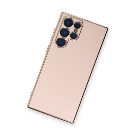 Galaxy S22 Ultra Kılıf Volet Silikon - Pembe