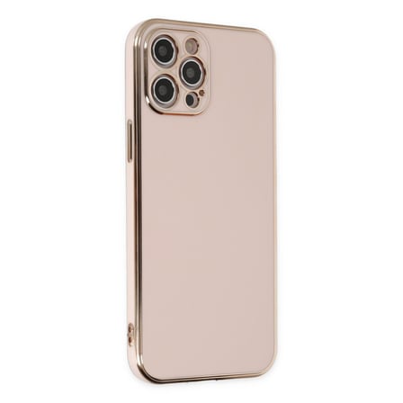 iPhone 12 Pro Max Kılıf Volet Silikon - Pembe