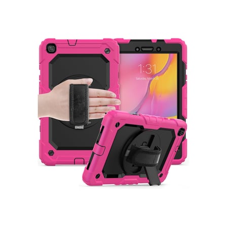 Galaxy T290 Tab A 8 Kılıf Pars Tablet Kapak - Pembe