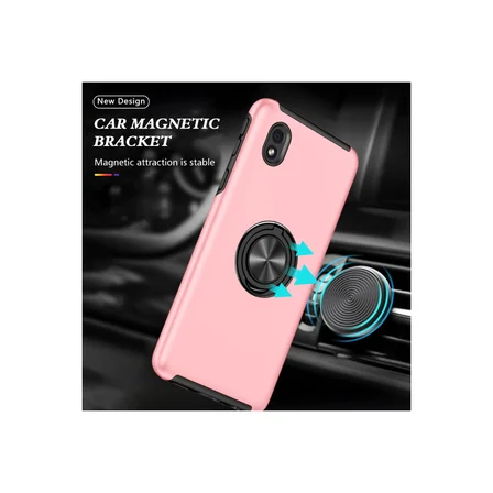 Galaxy A01 Core Kılıf Elit Yüzüklü Kapak - Pembe