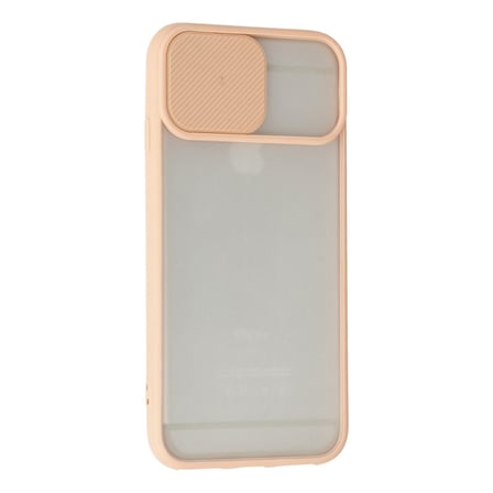 iPhone 6 Plus Kılıf Palm Buzlu Kamera Sürgülü Silikon - Pembe
