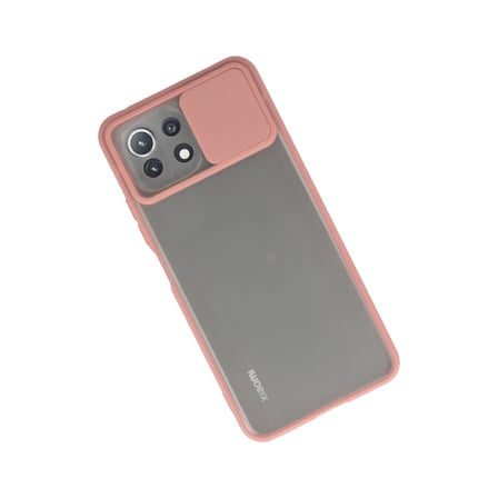 Mİ 11 Lite Kılıf Palm Buzlu Kamera Sürgülü Silikon - Pembe