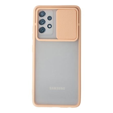 Galaxy A52 Kılıf Palm Buzlu Kamera Sürgülü Silikon - Pembe