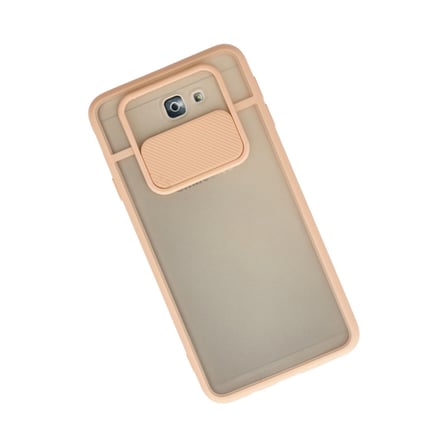 Erdo Ticaret Samsung Galaxy J7 Prime Kılıf Pembe Silikon Kamera Korumalı Buzlu Mat