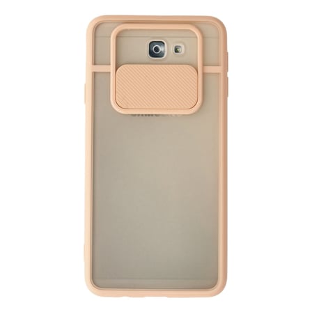 Erdo Ticaret Samsung Galaxy J7 Prime Kılıf Pembe Silikon Kamera Korumalı Buzlu Mat