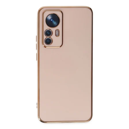 Mi 12T Pro Kılıf Volet Silikon - Pembe