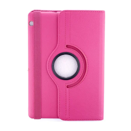 MediaPad T3 10 / 9.6 Kılıf 360 Tablet Deri Kılıf - Pembe