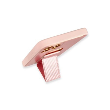 iPhone 12 Pro Kılıf Coco Karbon Standlı Kapak - Pembe