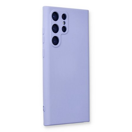 Galaxy S24 Ultra Kılıf Nano içi Kadife Silikon - Lila