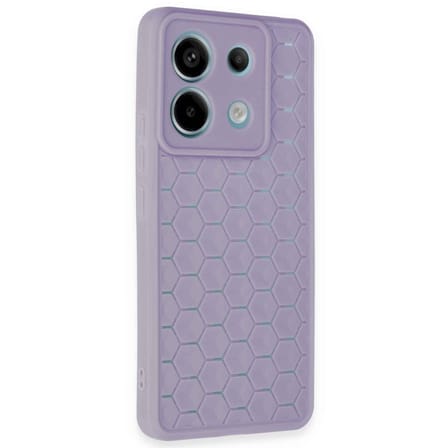 Redmi Note 13 Pro 5G Kılıf Petek Silikon Kapak - Lila