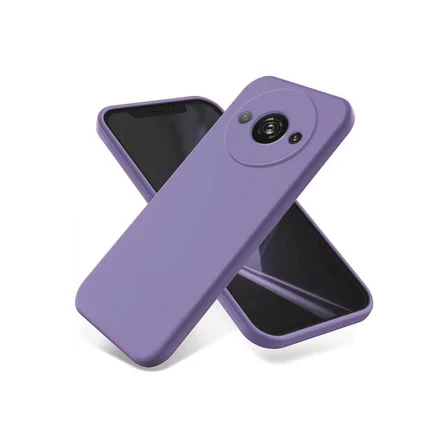 Redmi A3 4G Kılıf First Silikon - Lila