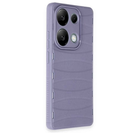 Note 13 Pro 4G Kılıf Bibercas Silikon Kapak - Lila
