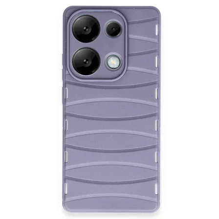 Redmi Note 13 Pro 4G Kılıf Bibercas Silikon Kapak - Lila