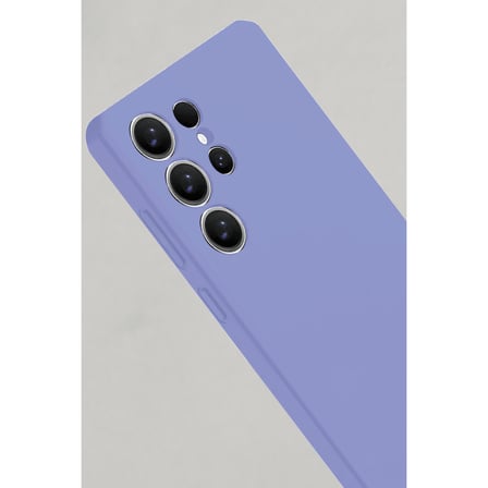 Galaxy S25 Ultra Kılıf Nano içi Kadife Silikon - Lila