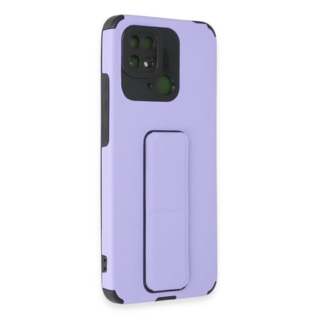 10C Kılıf Mega Standlı Silikon - Lila