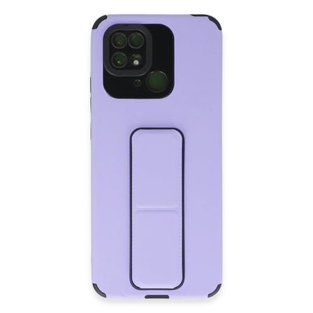 10C Kılıf Mega Standlı Silikon - Lila