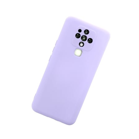 Camon 16 Kılıf Nano içi Kadife Silikon - Lila