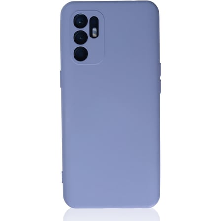Reno 6 Kılıf Nano içi Kadife Silikon - Lila