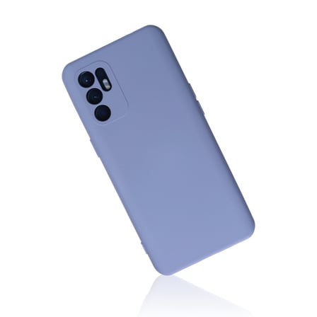 Reno 6 Kılıf Nano içi Kadife Silikon - Lila