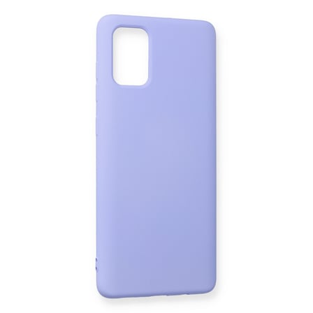 Galaxy A71 Kılıf Nano içi Kadife Silikon - Lila