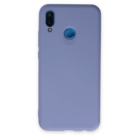 P20 Lite Kılıf Nano içi Kadife Silikon - Lila