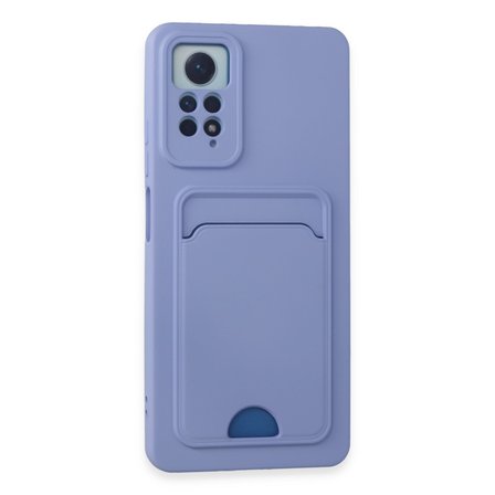 Redmi Note 12 Pro 4G Kılıf Kelvin Kartvizitli Silikon - Lila