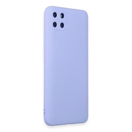 Realme C11 Kılıf Nano içi Kadife Silikon - Lila
