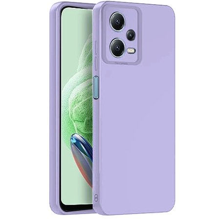 Redmi Note 12 Pro 5G Kılıf Nano içi Kadife Silikon - Lila