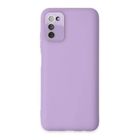 Galaxy A03S Kılıf Lansman Glass Kapak - Lila