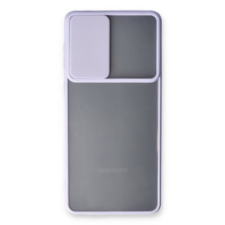 Galaxy A33 5G Kılıf Palm Buzlu Kamera Sürgülü Silikon - Lila