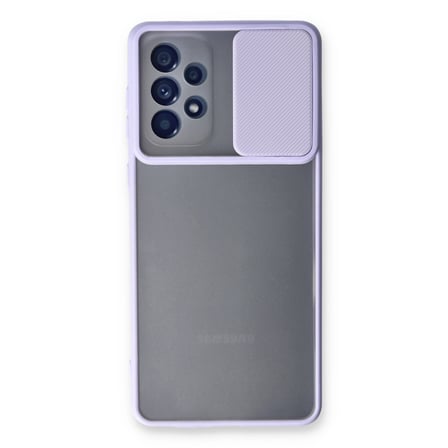 Galaxy A33 5G Kılıf Palm Buzlu Kamera Sürgülü Silikon - Lila