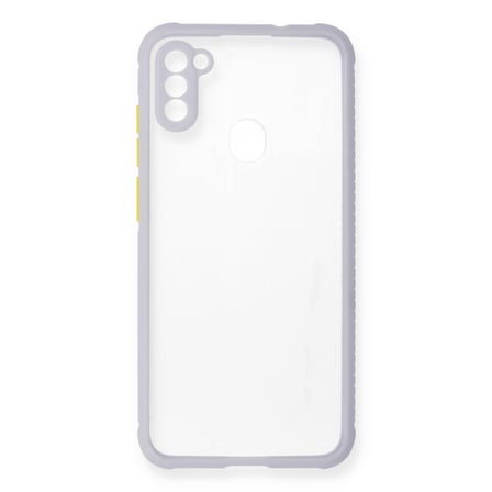 Galaxy A11 Kılıf Miami Şeffaf Silikon - Lila