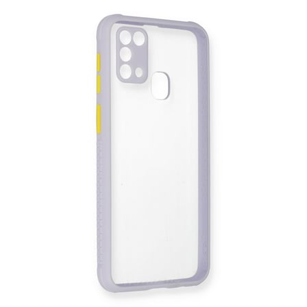 Galaxy M31 Kılıf Miami Şeffaf Silikon - Lila