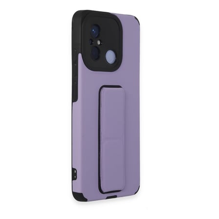 Redmi 12C Kılıf Mega Standlı Silikon - Lila
