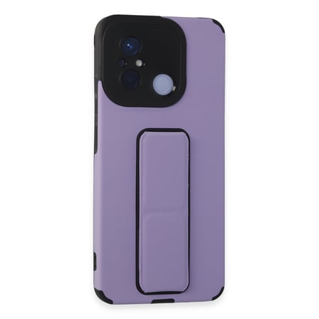 Redmi 12C Kılıf Mega Standlı Silikon - Lila
