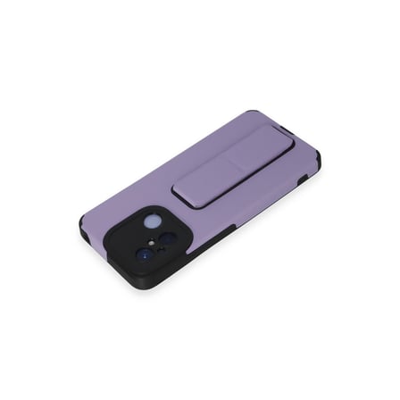 Redmi 12C Kılıf Mega Standlı Silikon - Lila