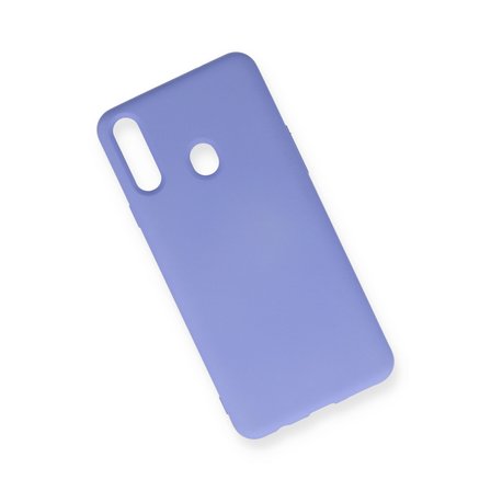 Galaxy A20S Kılıf Nano içi Kadife Silikon - Lila