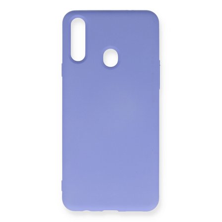 Galaxy A20S Kılıf Nano içi Kadife Silikon - Lila
