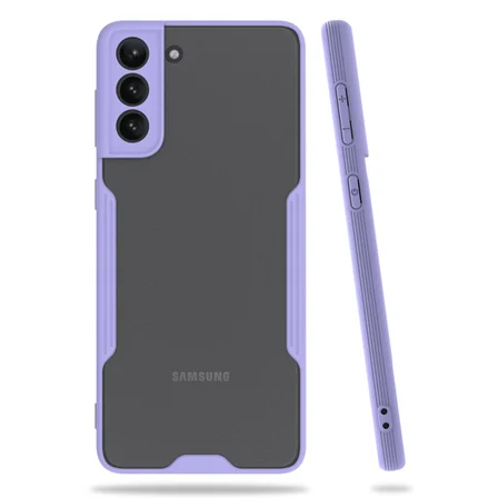 Galaxy S21 Plus Kılıf Platin Silikon - Lila