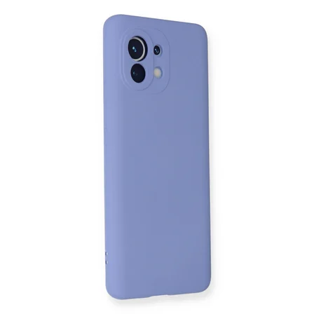 Mi 11 Kılıf Nano içi Kadife Silikon - Lila