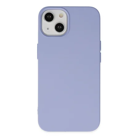 iPhone 14 Plus Kılıf Nano içi Kadife Silikon - Lila