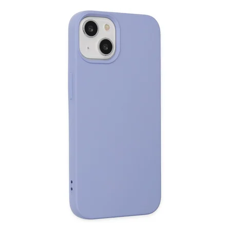 iPhone 14 Plus Kılıf Nano içi Kadife Silikon - Lila
