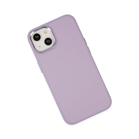 iPhone 14 Plus Kılıf Asya Deri Silikon - Lila