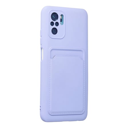 Redmi Note 10S Kılıf Kelvin Kartvizitli Silikon - Lila